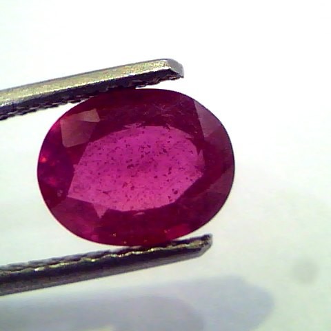 2.12 Ct Natural Ruby Gemstone Manek Gem for Sun (Heated)