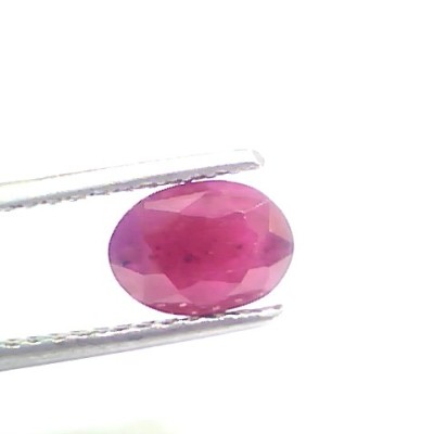 2.13 Ct Certified Unheated Untreated Natural New Burma Ruby