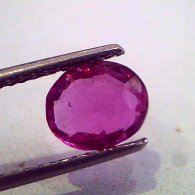 2.22 Ct IGI Certified Unheated Untreated Natural Pinkish Ruby **RARE**