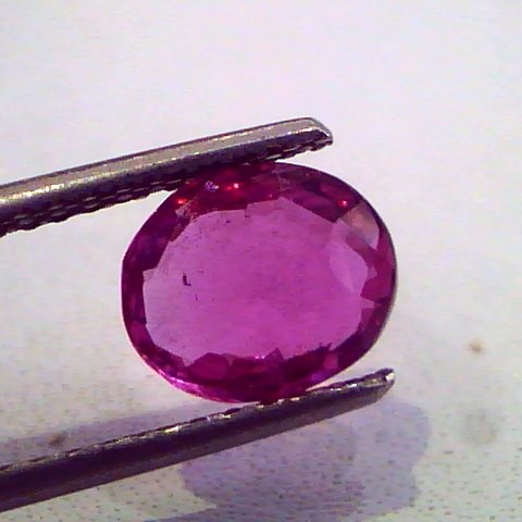 2.22 Ct IGI Certified Unheated Untreated Natural Pinkish Ruby **RARE**