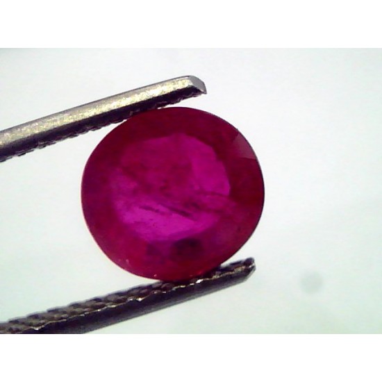 2.18 Ct Certified Unheated Untreated Natural Mozambique Ruby