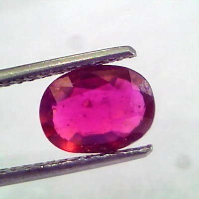 2.23 Ct Natural Ruby Gemstone Manek Gem for Sun (Heated)