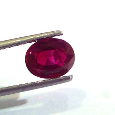 2.23 Ct Unheated Untreated Natural Old Burma Mines Blood Red Ruby