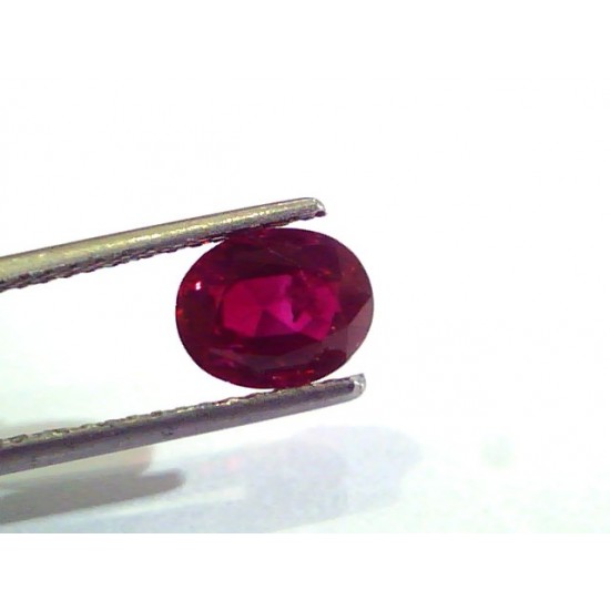 2.23 Ct Unheated Untreated Natural Old Burma Mines Blood Red Ruby