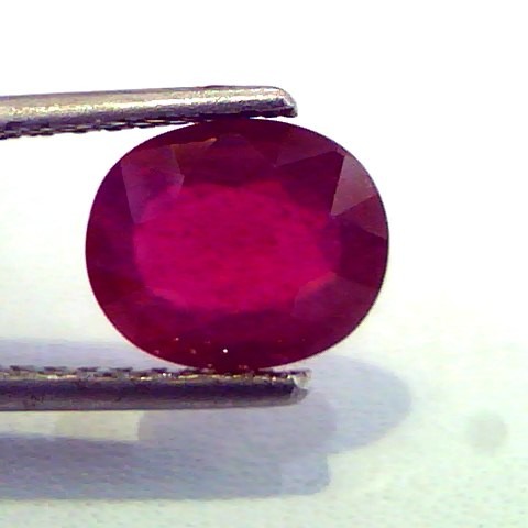 2.26 Ct Natural Ruby Gemstone Manek Gem for Sun (Heated)