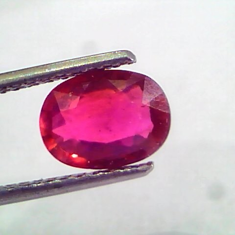 2.30 Ct Natural Ruby Gemstone Manek Gem for Sun (Heated)