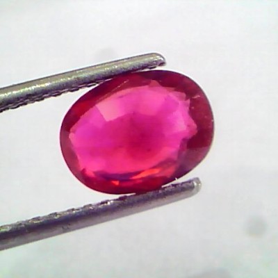 2.30 Ct Natural Ruby Gemstone Manek Gem for Sun (Heated)