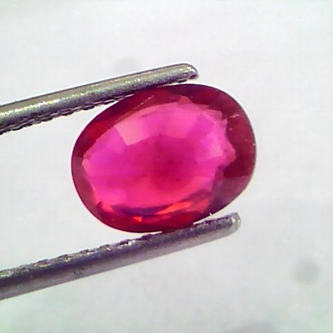 2.30 Ct Natural Ruby Gemstone Manek Gem for Sun (Heated)