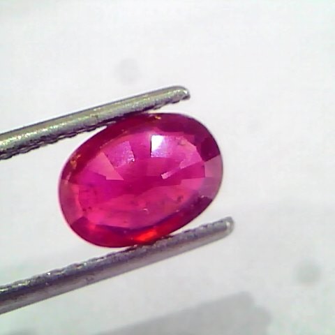 2.34 Ct Natural Ruby Gemstone Manek Gem for Sun (Heated)