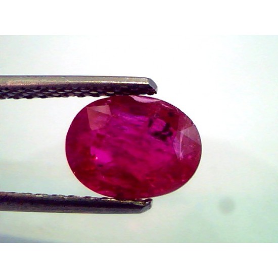 2.37 Ct Untreated Natural Mozambique Blood Red Ruby No Treatment