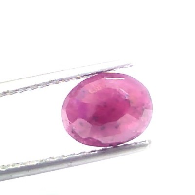 2.43 Ct Certified Unheated Untreated Natural New Burma Ruby