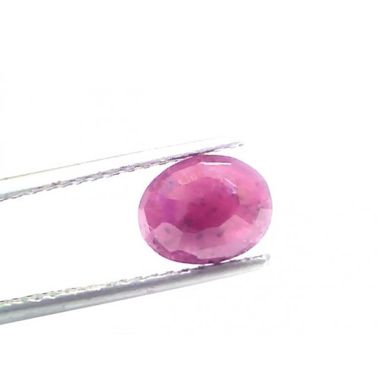 2.43 Ct Certified Unheated Untreated Natural New Burma Ruby