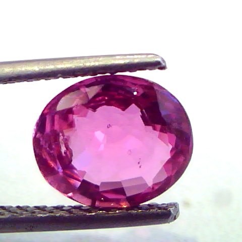 2.39 Ct IGI Certified Unheated Untreated Natural Pinkish Ruby **RARE**