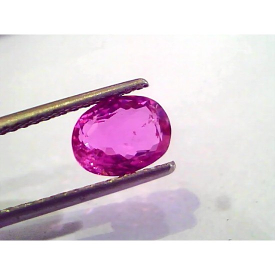 2.52 Ct Certified Unheated Untreated Natural Madagaskar Ruby