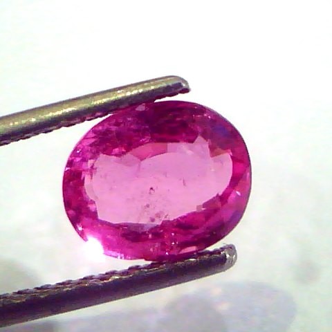 2.54 Ct 4.25 Rt Certified Unheated Untreated Natural Madagaskar Ruby
