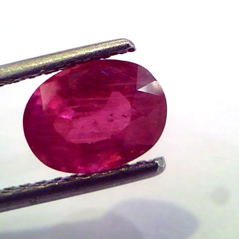 2.65 Ct Natural Ruby Gemstone Manek Gem for Sun (Heated)
