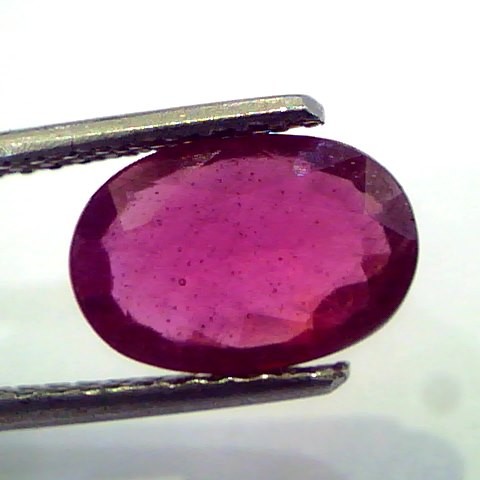 2.72 Ct Natural Ruby Gemstone Manek Gem for Sun (Heated)