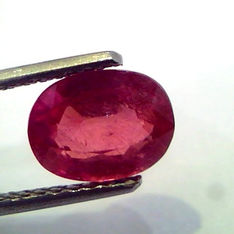 2.81 Ct Natural Ruby Gemstone Manek Gem for Sun (Heated)