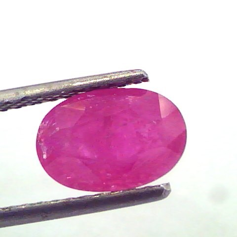 2.71 Ct Unheated Untreated Natural Old Burma Ruby Gemstone