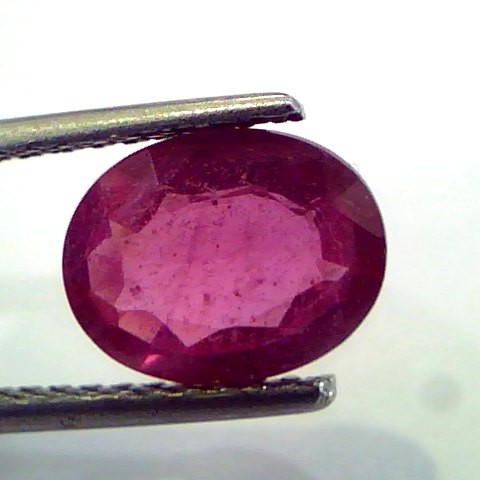 2.79 Ct Natural Ruby Gemstone Manek Gem for Sun (Heated)