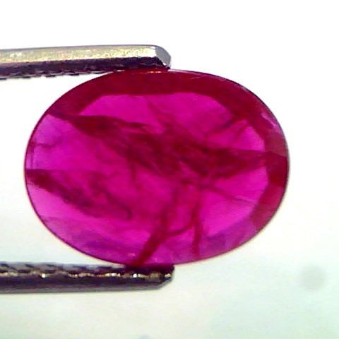 2.89 Ct Untreated Natural Mozambique Blood Red Ruby No Treatment
