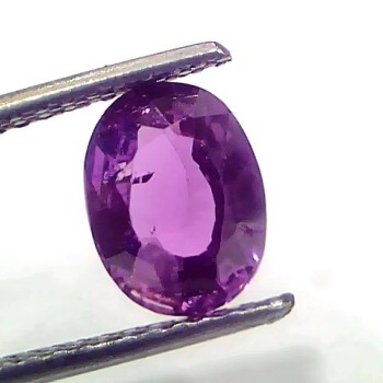 2.91 Ct GII Certified Unheated Untreted Natural Purple Sapphire Ruby