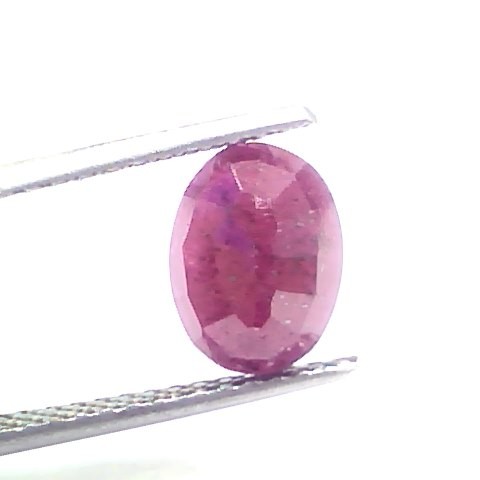 2.90 Ct Certified Unheated Untreated Natural New Burma Ruby