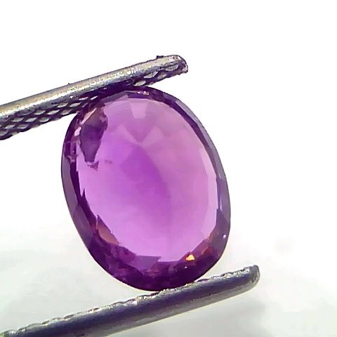 2.91 Ct GII Certified Unheated Untreted Natural Purple Sapphire Ruby