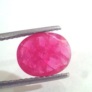 2.96 Ct Natural Old Burma Mines Ruby Gemstone Manik Stone