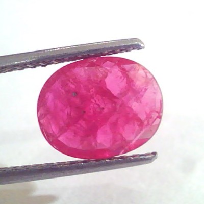 2.96 Ct Natural Old Burma Mines Ruby Gemstone Manik Stone