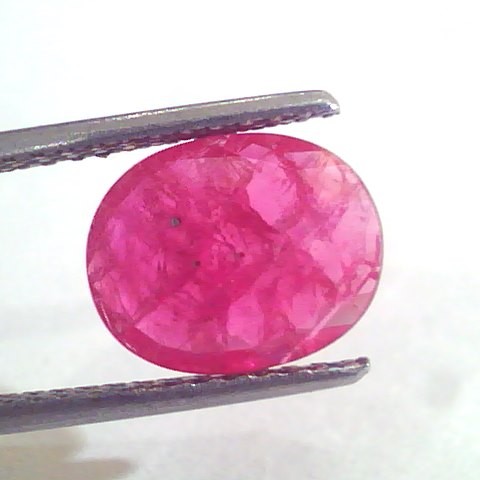 2.96 Ct Natural Old Burma Mines Ruby Gemstone Manik Stone
