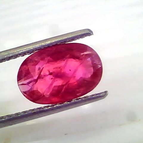 3.00 Ct Certified Unheated Untreated Natural Mozambique Ruby