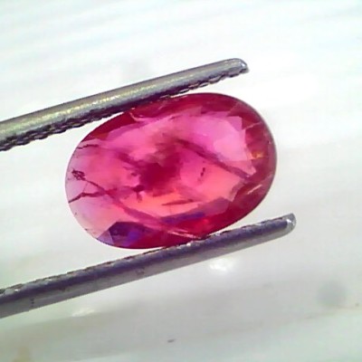 3.00 Ct Certified Unheated Untreated Natural Mozambique Ruby