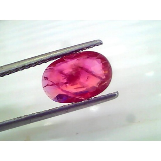 3.00 Ct Certified Unheated Untreated Natural Mozambique Ruby