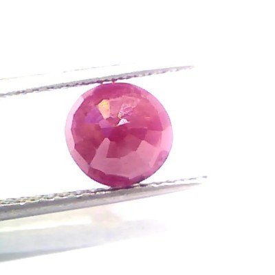 3.06 Ct Certified Unheated Untreated Natural New Burma Ruby