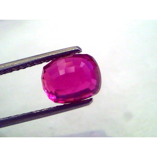 3.08 Ct GRS Certified Unheated Untreated Natural Old Burma Mines Ruby **Rare**