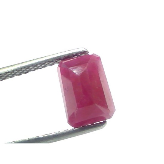 3.08 Ct Certified Unheated Untreated Natural New Burma Ruby