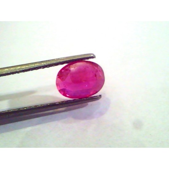 3.18 Ct Unheated Untreated Natural Old Burma Mines Ruby **Rare**