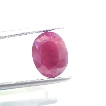 3.24 Ct Certified Unheated Untreated Natural New Burma Ruby