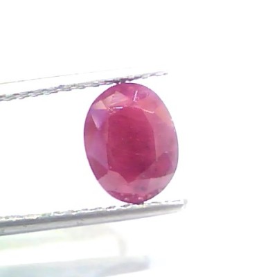 3.24 Ct Certified Unheated Untreated Natural New Burma Ruby