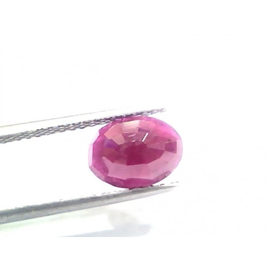 3.26 Ct Certified Unheated Untreated Natural New Burma Ruby