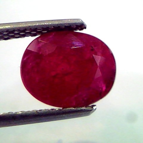 3.32 Ct Untreated Natural Mozambique Blood Red Ruby No Treatment