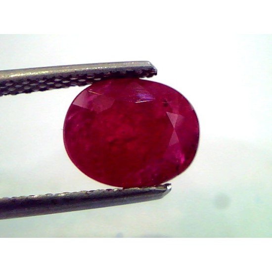 3.32 Ct Untreated Natural Mozambique Blood Red Ruby No Treatment