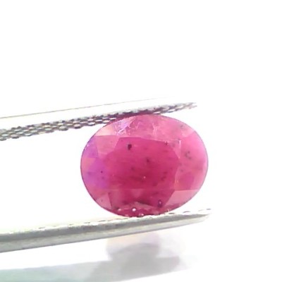 3.31 Ct Certified Unheated Untreated Natural New Burma Ruby