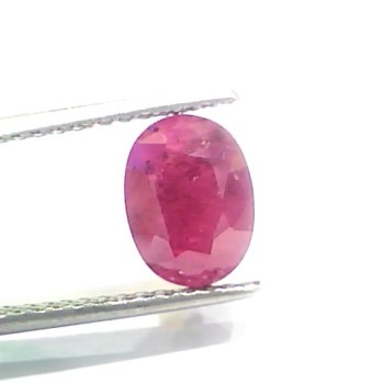 3.32 Ct Certified Unheated Untreated Natural New Burma Ruby