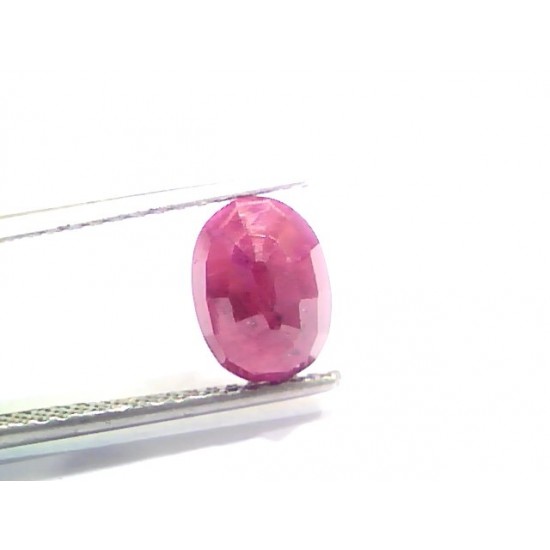 3.32 Ct Certified Unheated Untreated Natural New Burma Ruby