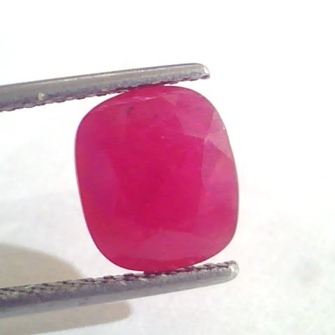 3.34 Ct 5.7 Ratti Untreated Natural Old Burma Ruby Manik Gemstone