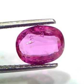 3.35 Ct GII Certified Unheated Untreated Natural Madagaskar Ruby AAAA