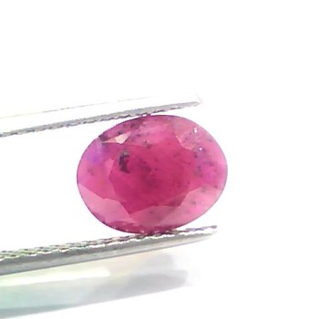3.39 Ct Certified Unheated Untreated Natural New Burma Ruby