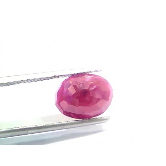 3.39 Ct Certified Unheated Untreated Natural New Burma Ruby